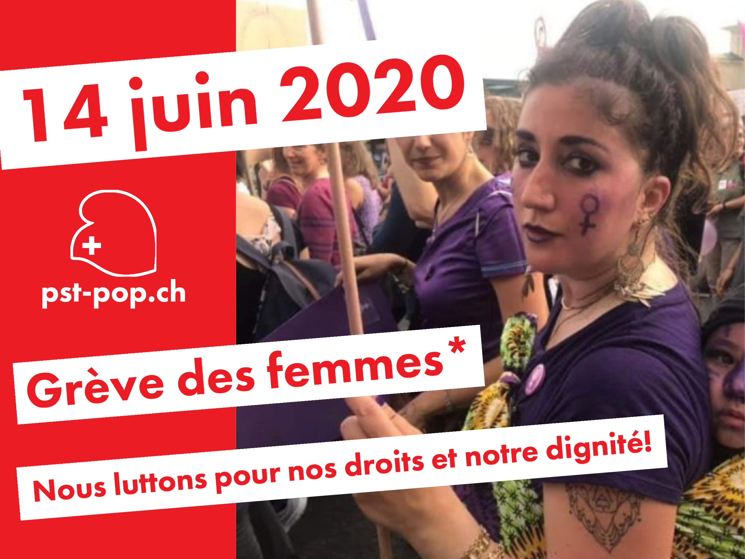 Appel du Parti suisse du Travail PST-POP à participer aux mobilisations du 14 juin